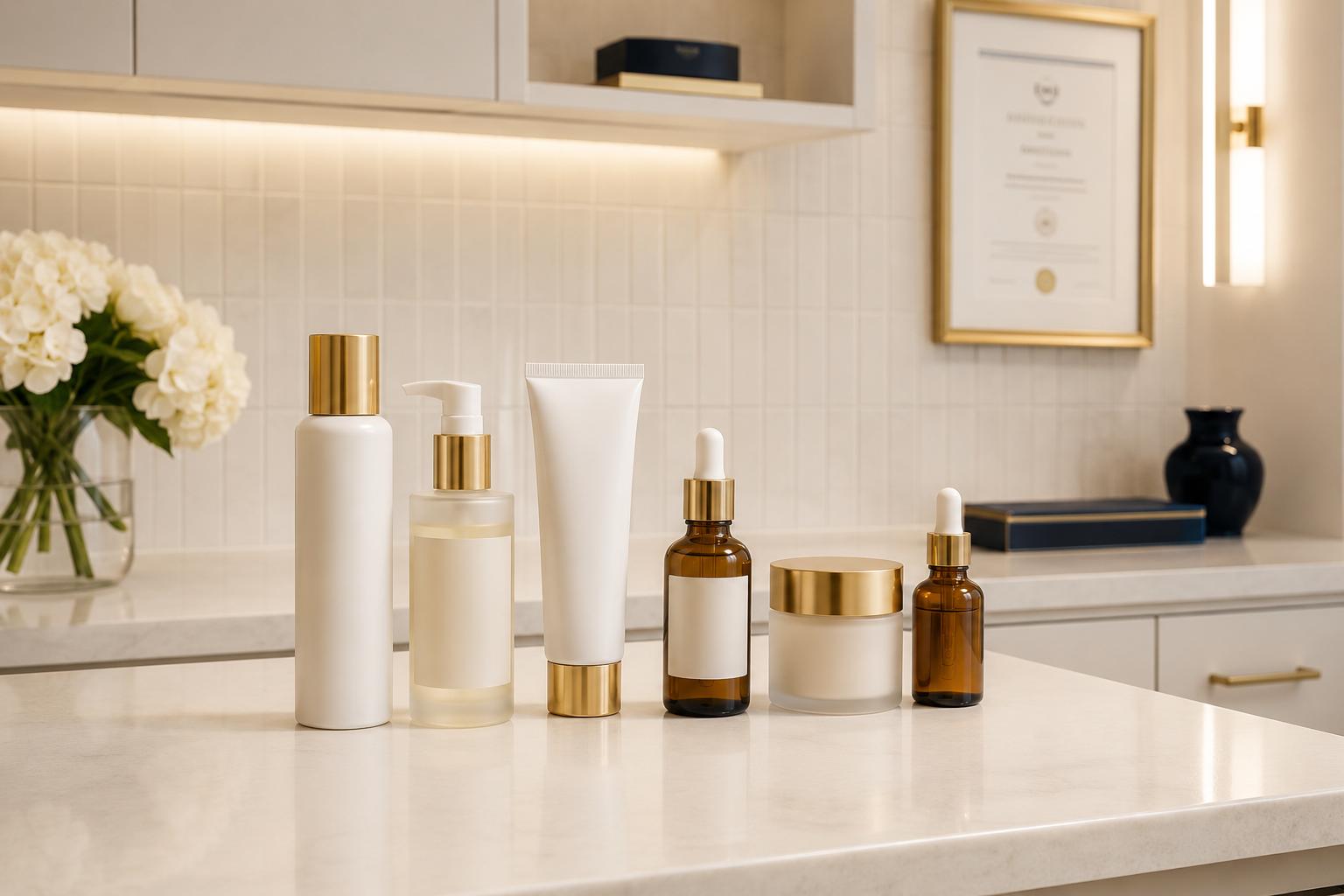 Línea cosmética propia en clínica de medicina estética