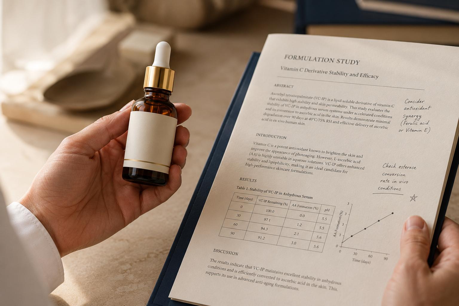 Validación médico-cosmética de producto y formulación